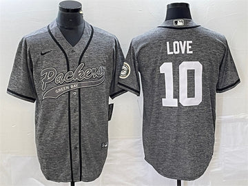 Jordan Love Green Bay Packers gray jersey