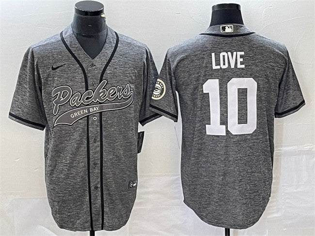 Jordan Love Green Bay Packers gray jersey
