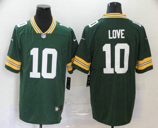 Jordan Love Green Bay Packers green Vapor jersey