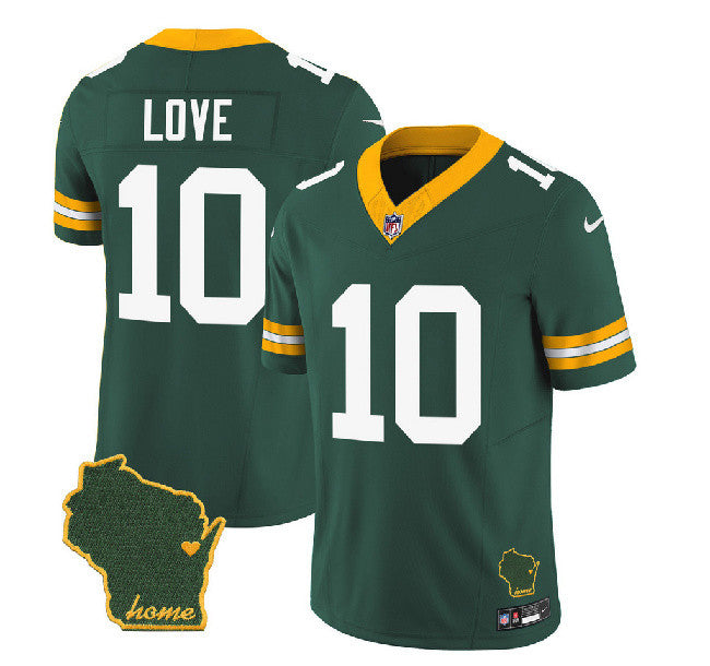 Jordan Love Green Bay Packers green Vapor jersey