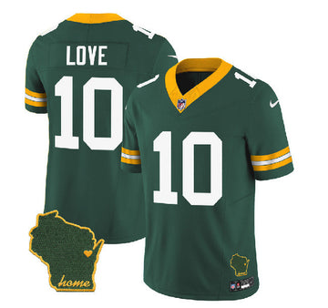 Jordan Love Green Bay Packers green Vapor jersey