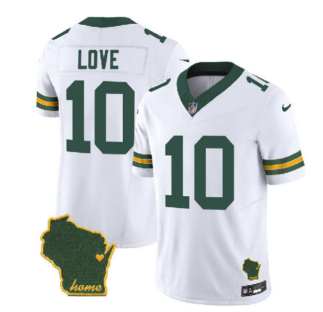 Jordan Love Green Bay Packers white Vapor jersey