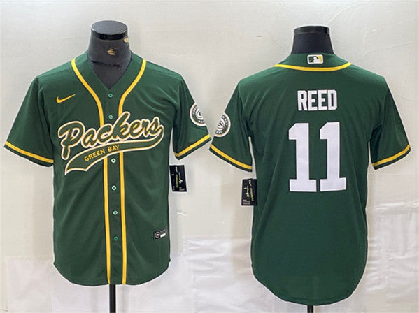Jayden Reed Green Bay Packers green jersey