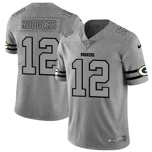 Aaron Rodgers Green Bay Packers gray Limited jersey