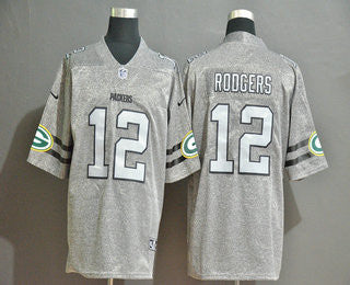 Aaron Rodgers Green Bay Packers gray Vapor jersey