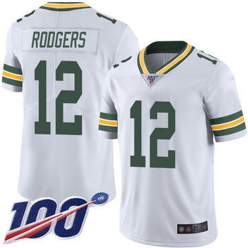 Aaron Rodgers Green Bay Packers white Vapor jersey