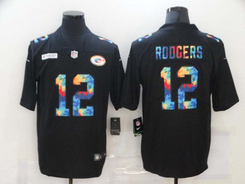 Aaron Rodgers Green Bay Packers black Limited jersey