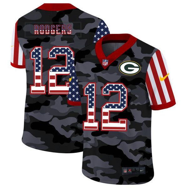 Aaron Rodgers Green Bay Packers camo Limited jersey