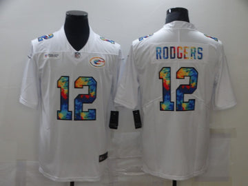 Aaron Rodgers Green Bay Packers white Limited jersey