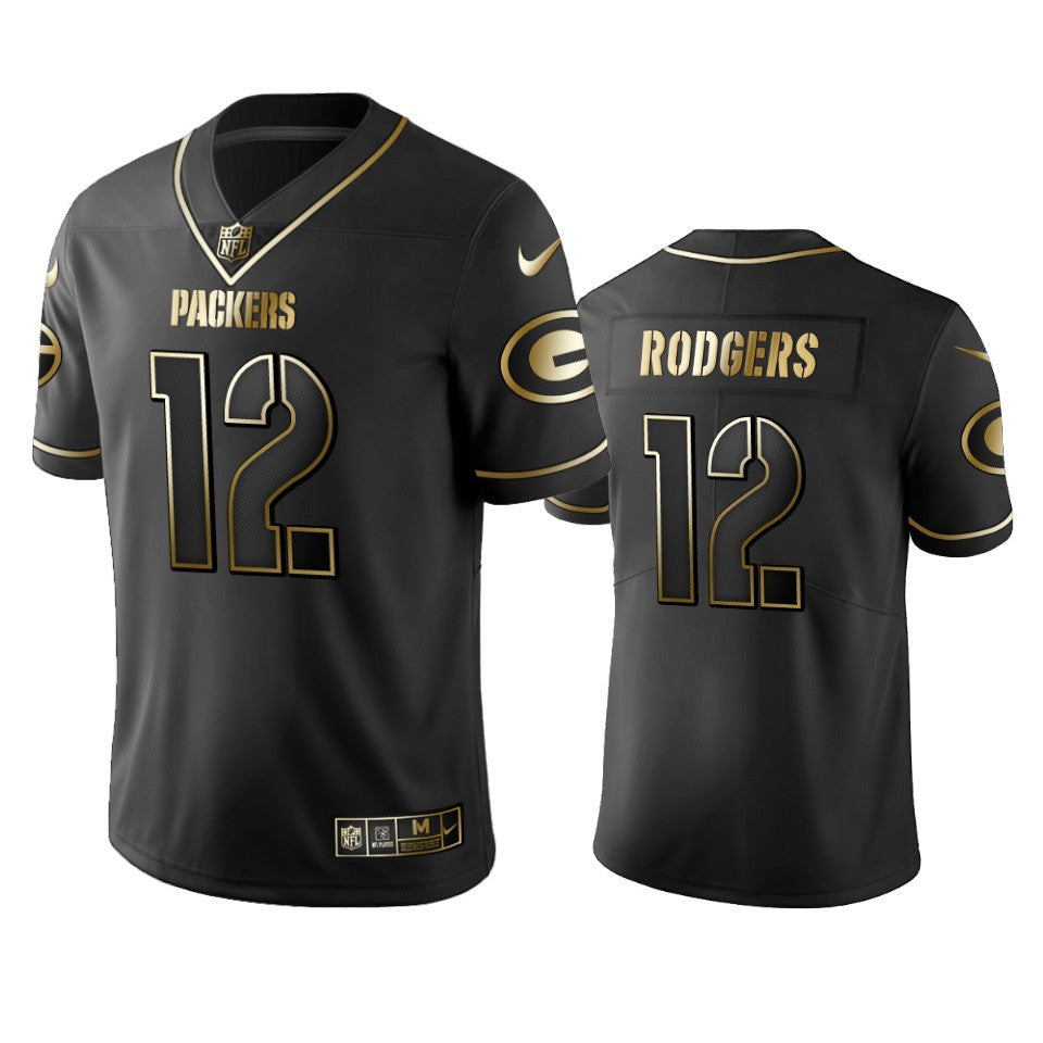 Aaron Rodgers Green Bay Packers black Limited jersey