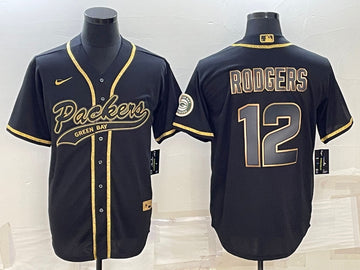 Aaron Rodgers Green Bay Packers black jersey