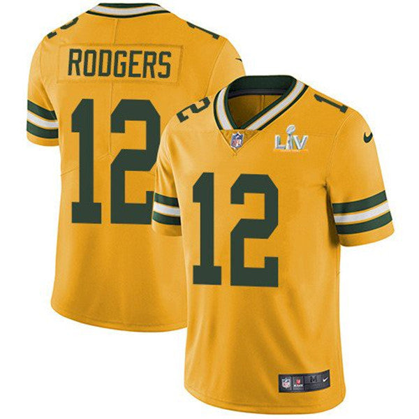 Aaron Rodgers Green Bay Packers gold jersey