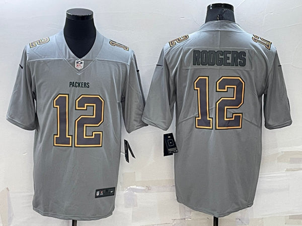 Aaron Rodgers Green Bay Packers gray Fashion jersey