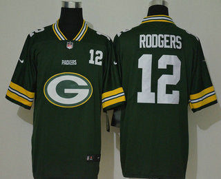 Aaron Rodgers Green Bay Packers green Vapor jersey