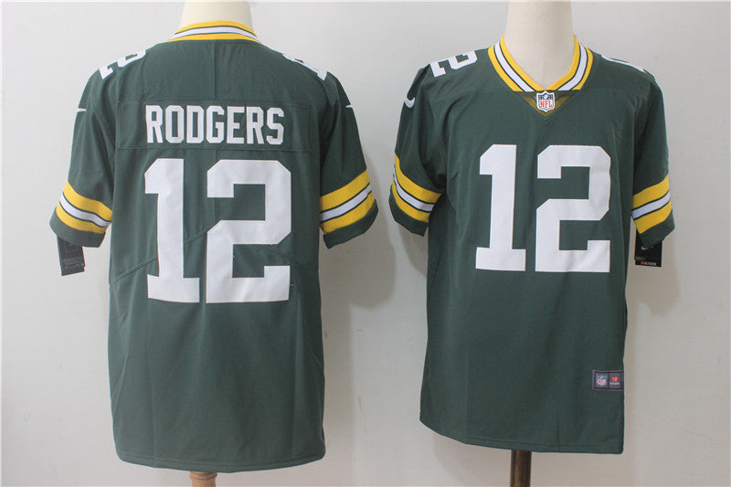 Aaron Rodgers Green Bay Packers green Vapor jersey