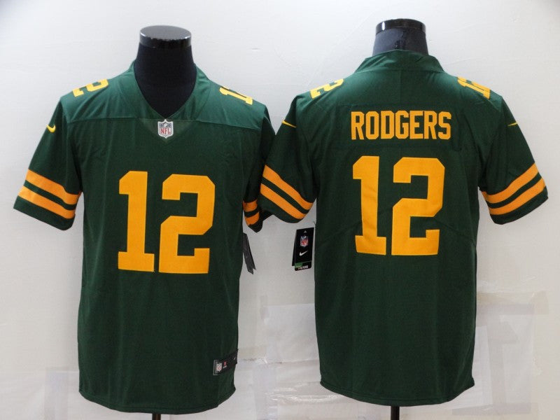 Aaron Rodgers Green Bay Packers green Vapor jersey