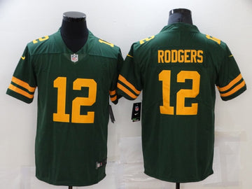 Aaron Rodgers Green Bay Packers green Vapor jersey