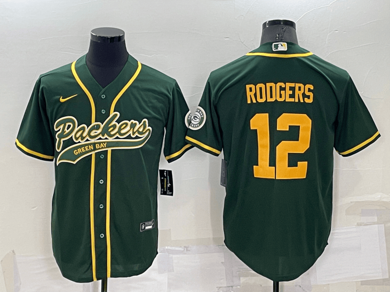 Aaron Rodgers Green Bay Packers green jersey