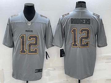 Aaron Rodgers Green Bay Packers grey Vapor jersey