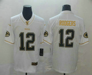 Aaron Rodgers Green Bay Packers white jersey