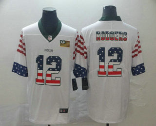 Aaron Rodgers Green Bay Packers white jersey