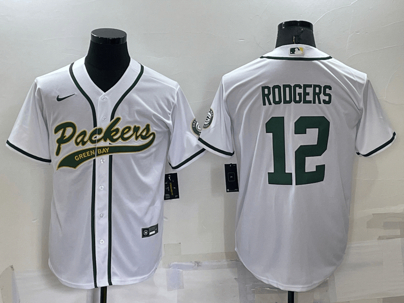 Aaron Rodgers Green Bay Packers white jersey