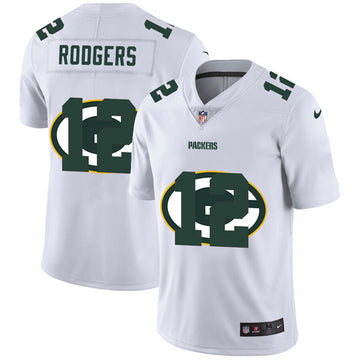 Aaron Rodgers Green Bay Packers white jersey