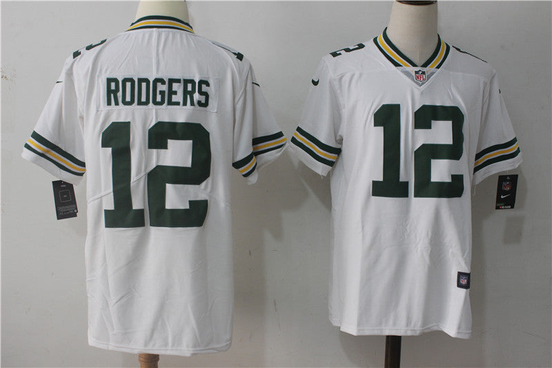Aaron Rodgers Green Bay Packers white Vapor jersey
