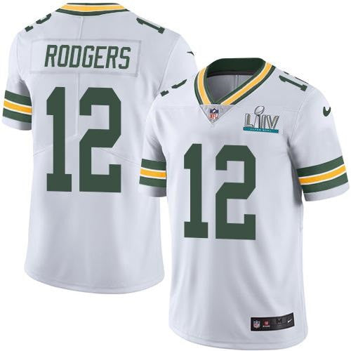 Aaron Rodgers Green Bay Packers white Vapor jersey