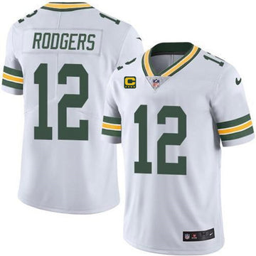 Aaron Rodgers Green Bay Packers white Vapor jersey