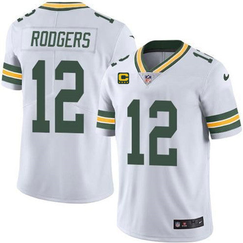 Aaron Rodgers Green Bay Packers white Vapor jersey