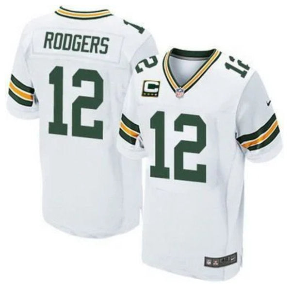Aaron Rodgers Green Bay Packers white jersey