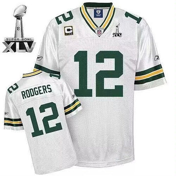 Aaron Rodgers Green Bay Packers white jersey