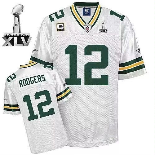 Aaron Rodgers Green Bay Packers white jersey