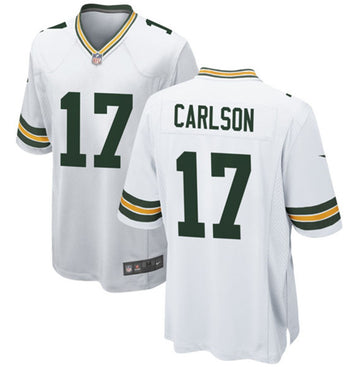 Anders Carlson Green Bay Packers white Game jersey