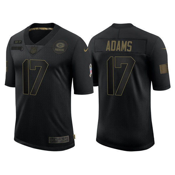 Davante Adams Green Bay Packers black Salute To Service jersey