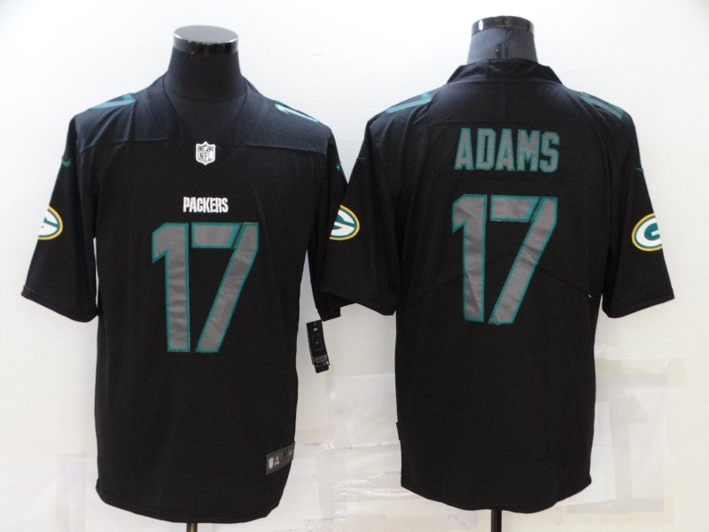 Davante Adams Green Bay Packers black Color Rush jersey