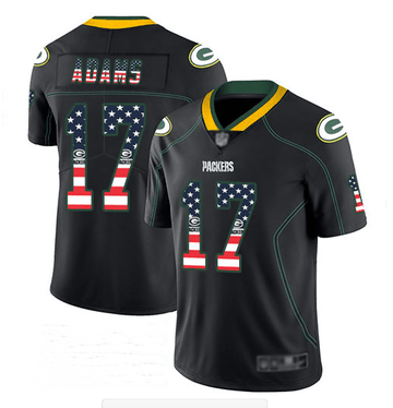 Davante Adams Green Bay Packers black Color Rush jersey
