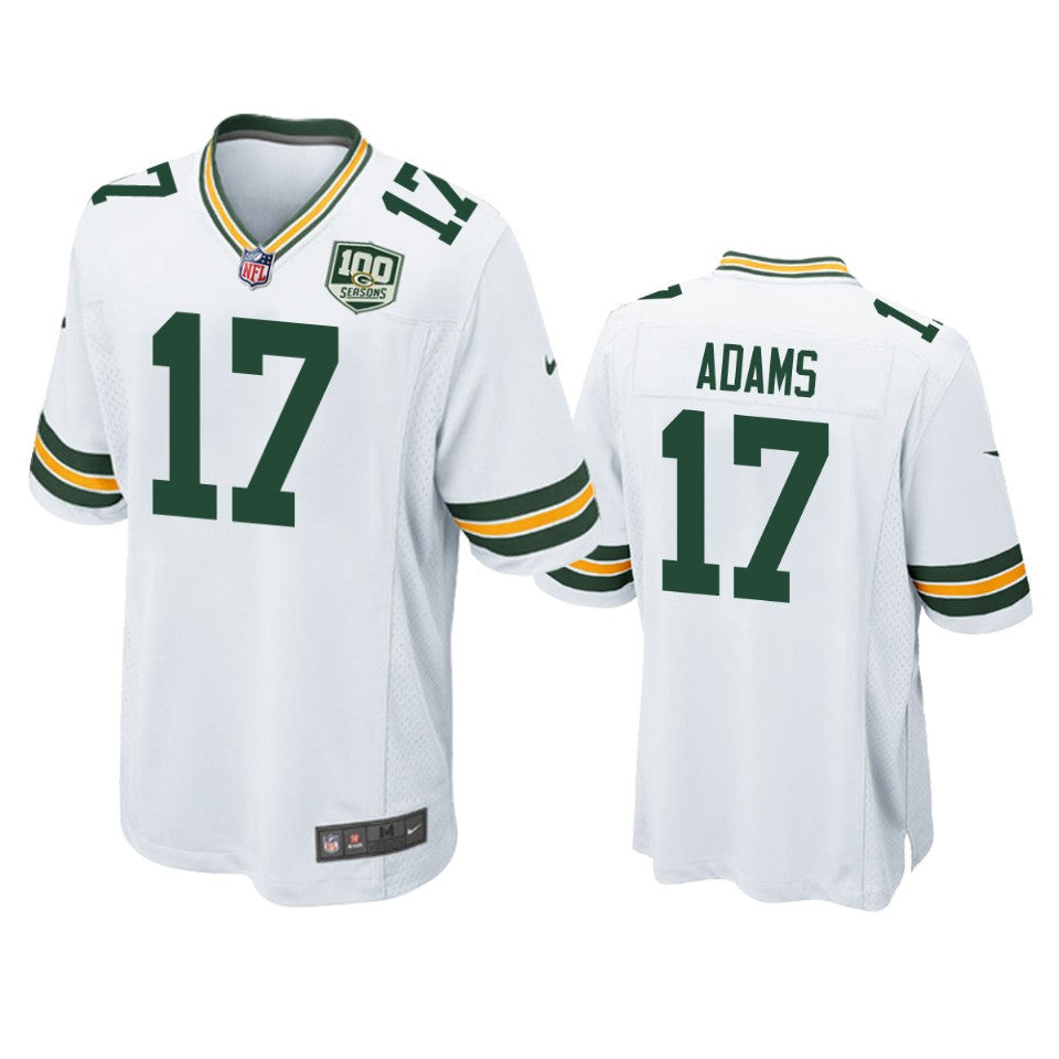 Davante Adams Green Bay Packers white Game jersey