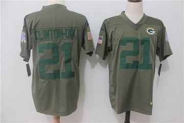 Ha Clinton-Dix Green Bay Packers olive Salute To Service jersey