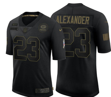 Jaire Alexander Green Bay Packers black Salute To Service jersey
