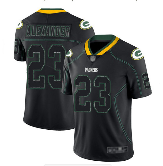 Jaire Alexander Green Bay Packers black Color Rush jersey