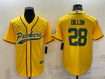 A.J. Dillon Green Bay Packers gold jersey
