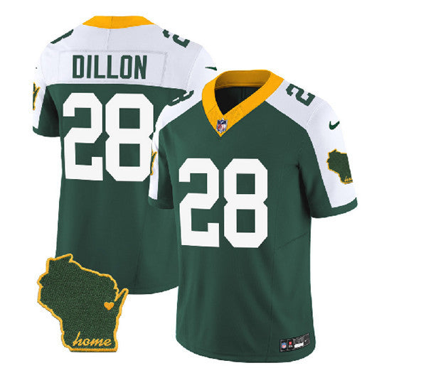 A.J. Dillon Green Bay Packers green Vapor jersey
