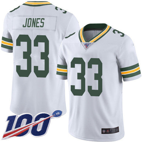 Aaron Jones Green Bay Packers white Vapor jersey