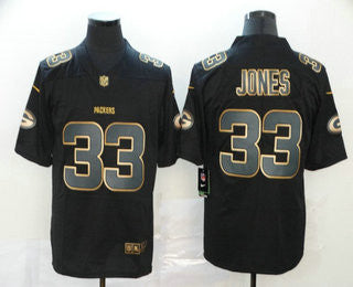 Aaron Jones Green Bay Packers black Vapor jersey