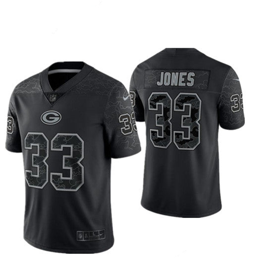 Aaron Jones Green Bay Packers black Limited jersey
