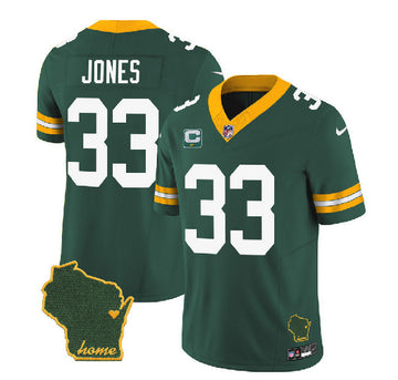 Aaron Jones Green Bay Packers green Vapor jersey