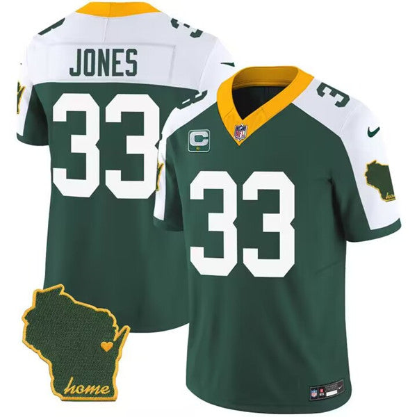 Aaron Jones Green Bay Packers green Untouchable jersey