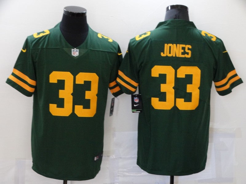 Aaron Jones Green Bay Packers green Vapor jersey